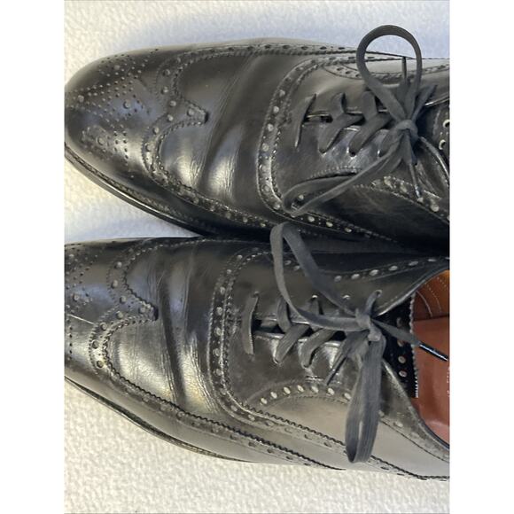 VTG Brooks Brothers Brooks English Devon Black Leather Wingtip Brogue Oxford main image 15